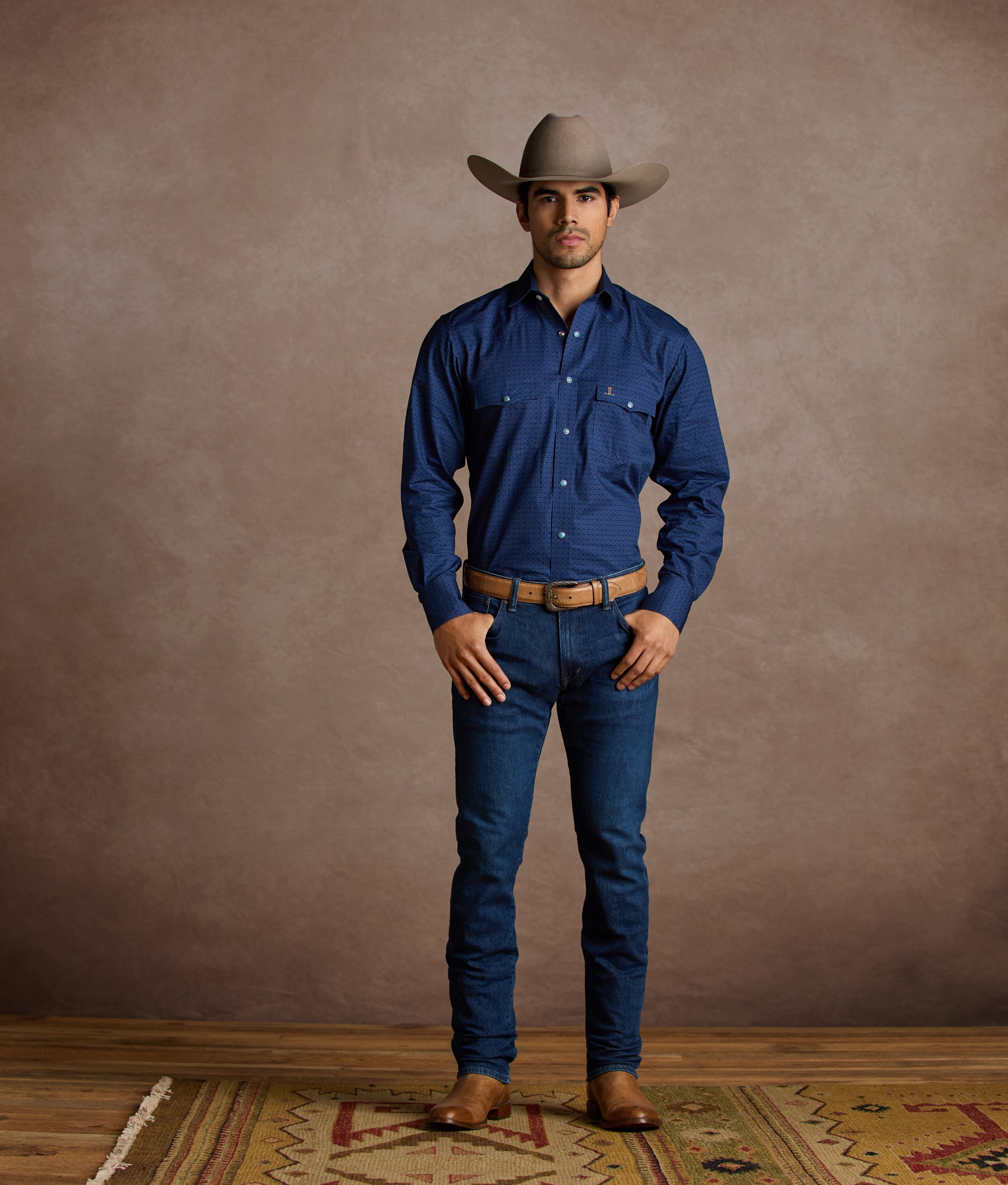 El Paso Cowboy Fit :: Dark Blue - Image 2