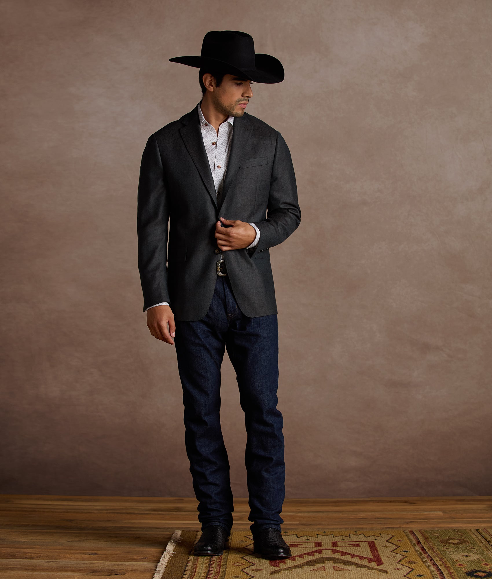 Lucchese Sport Coat :: Teal - Image 2