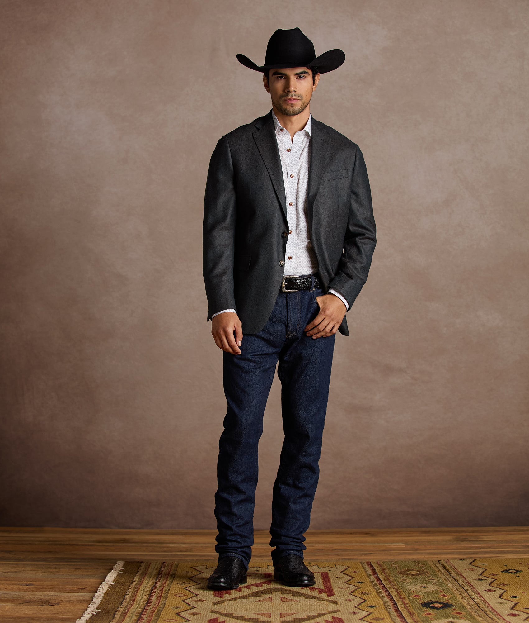 Lucchese Sport Coat :: Teal - Image 9