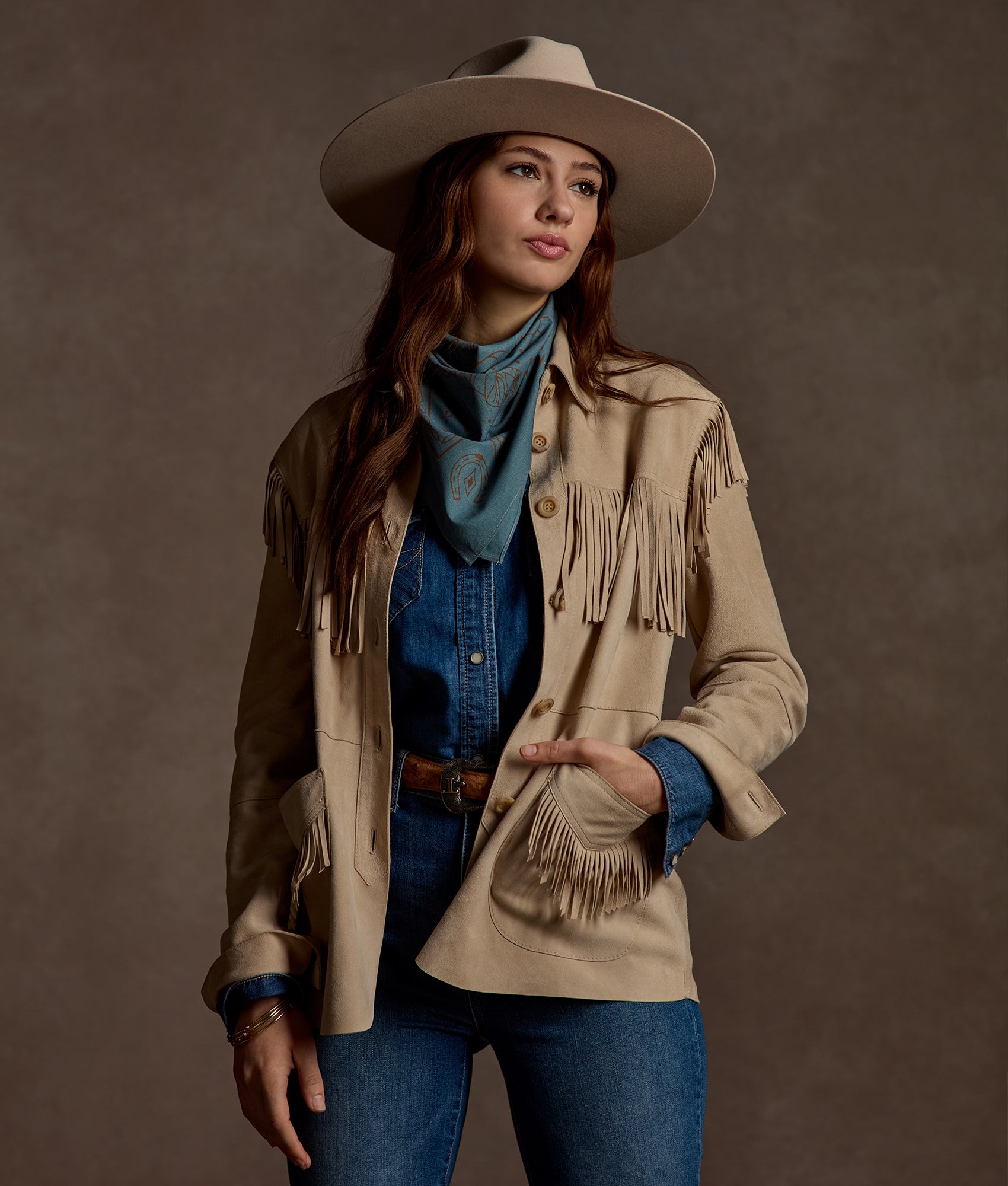 Olathe Fringe Jacket :: Sand - Image 6