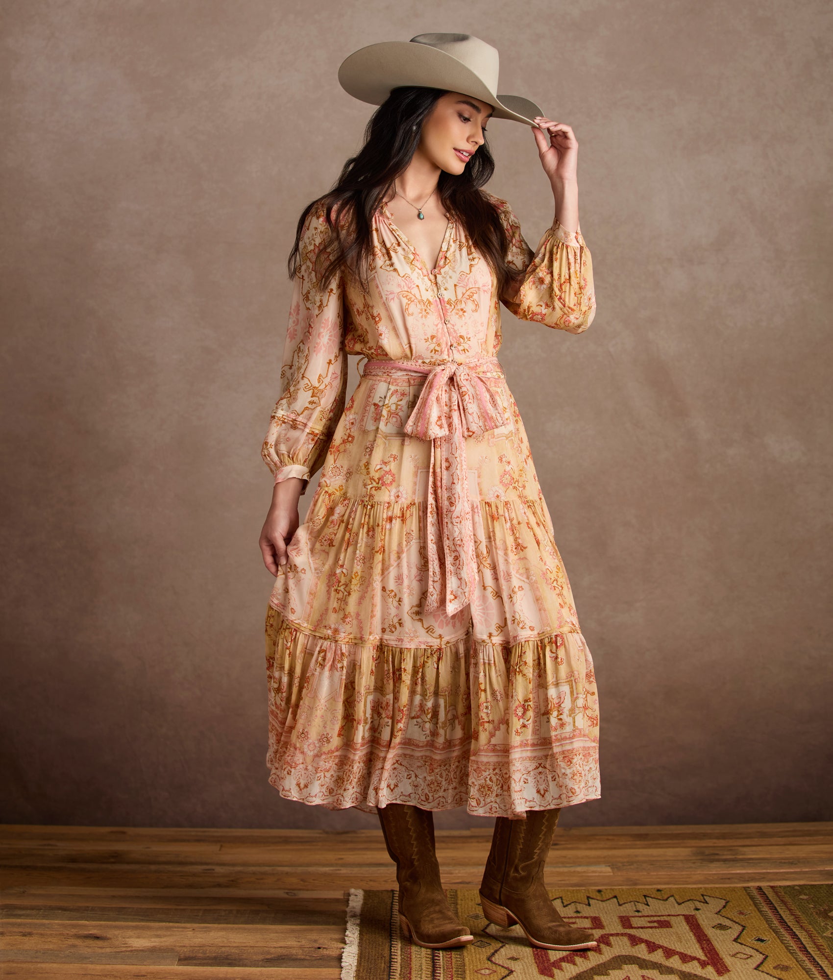 Iris Dress :: Coral - Image 2