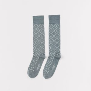 Mirrored L Dress Sock :: Grey