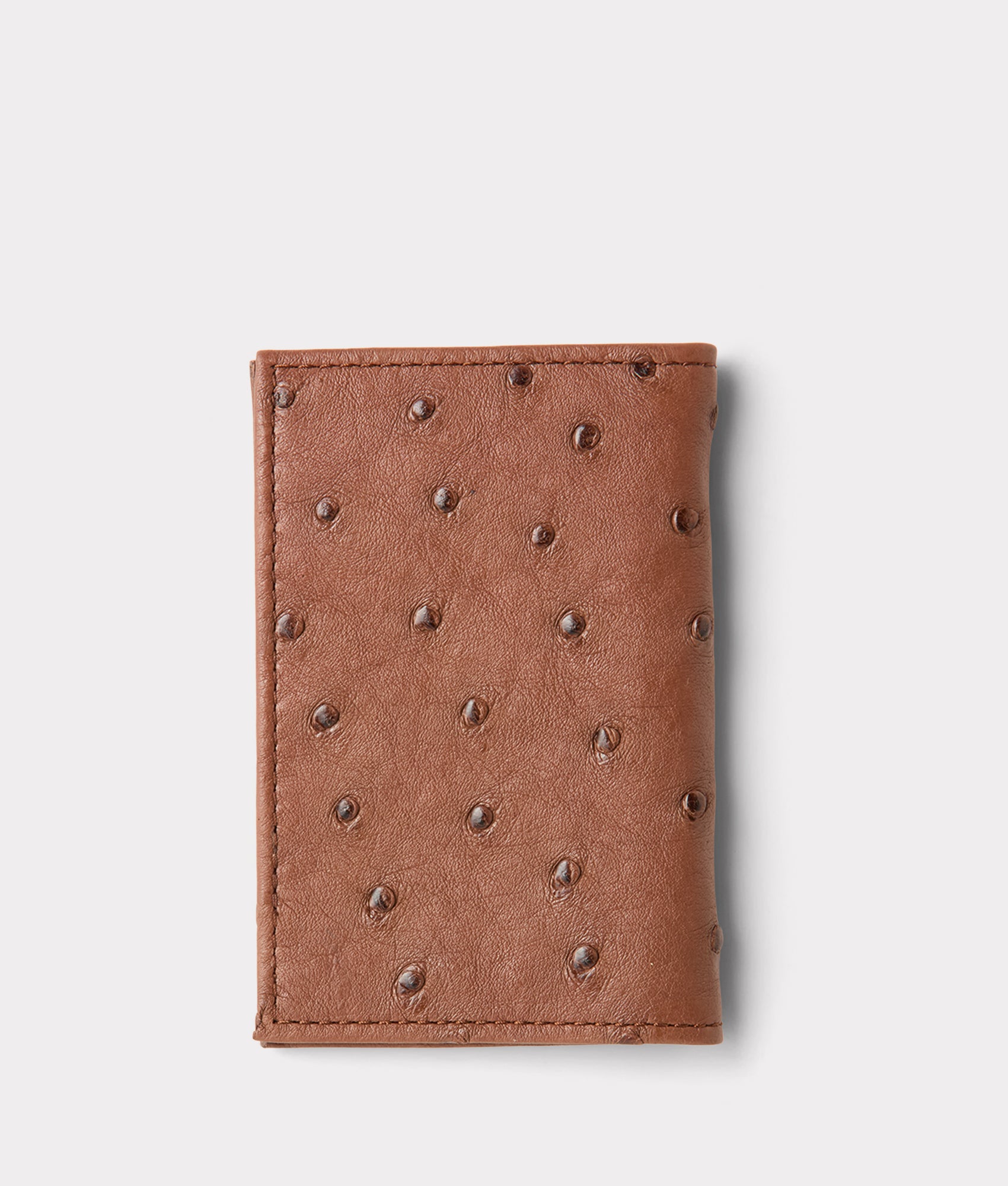 Bifold Wallet – Ostrich :: Sienna - Image 2