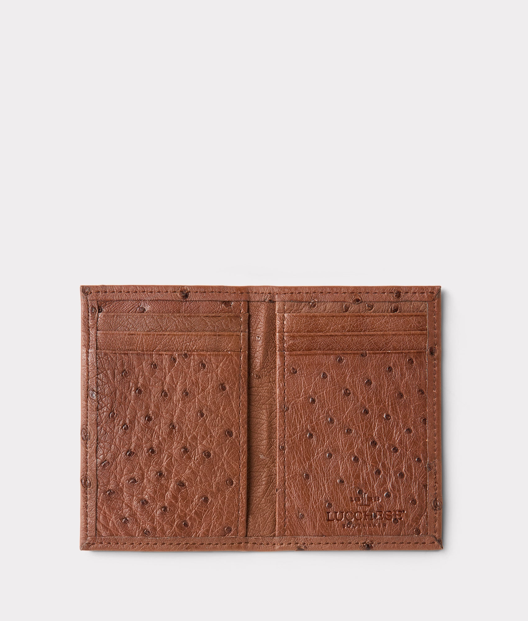 Bifold Wallet – Ostrich :: Sienna - Image 3