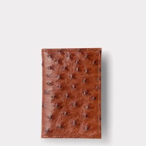 Bifold Wallet – Ostrich :: Cognac