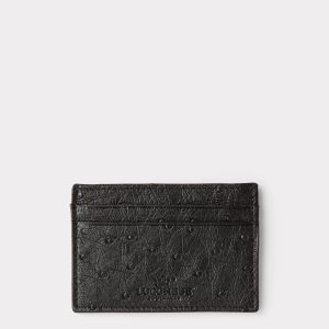 Credit Card Case – Ostrich :: Black