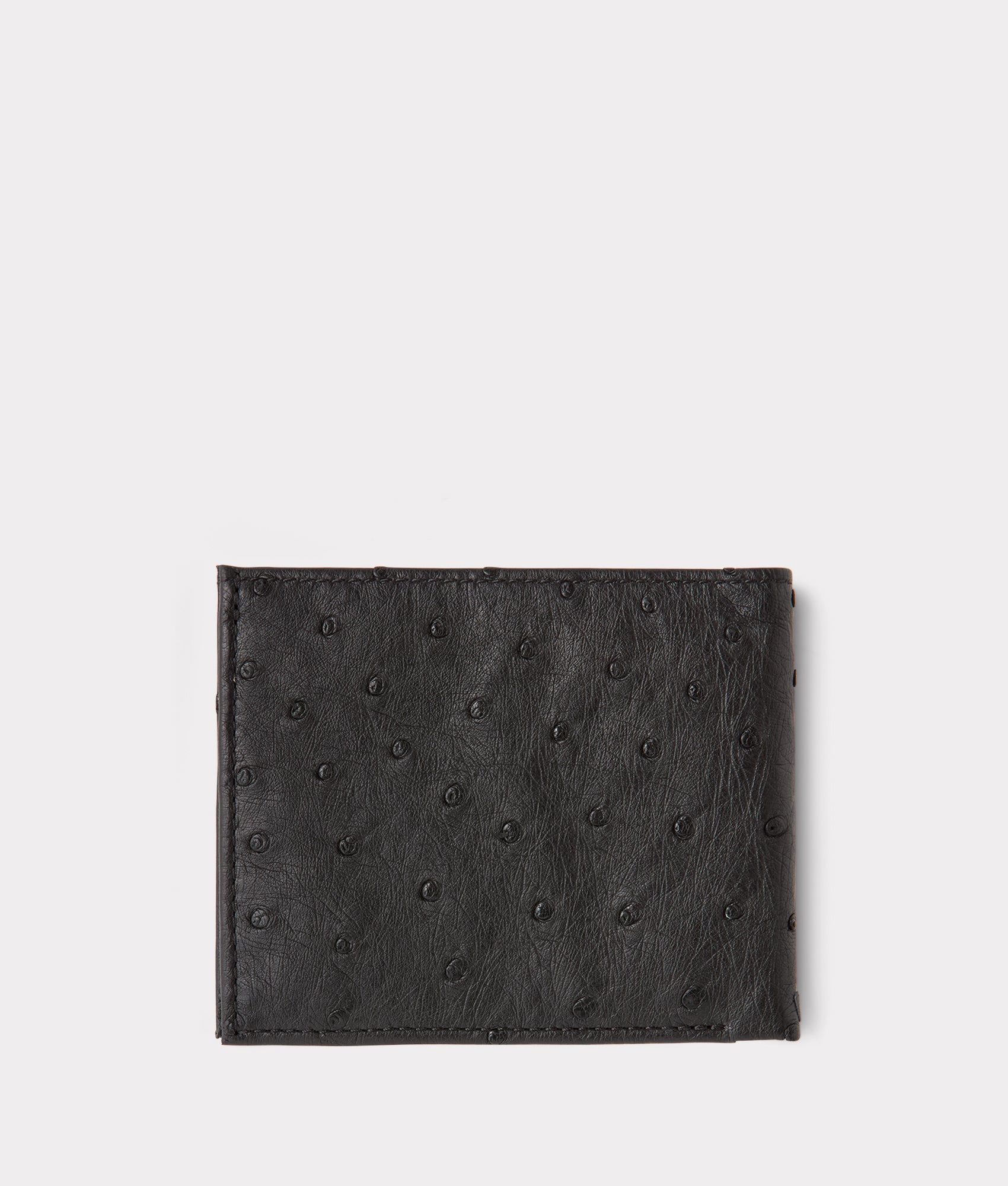 Hipster Wallet – Ostrich :: Black - Image 2