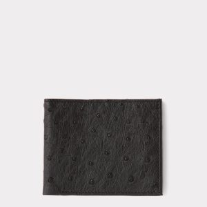 Hipster Wallet – Ostrich :: Black