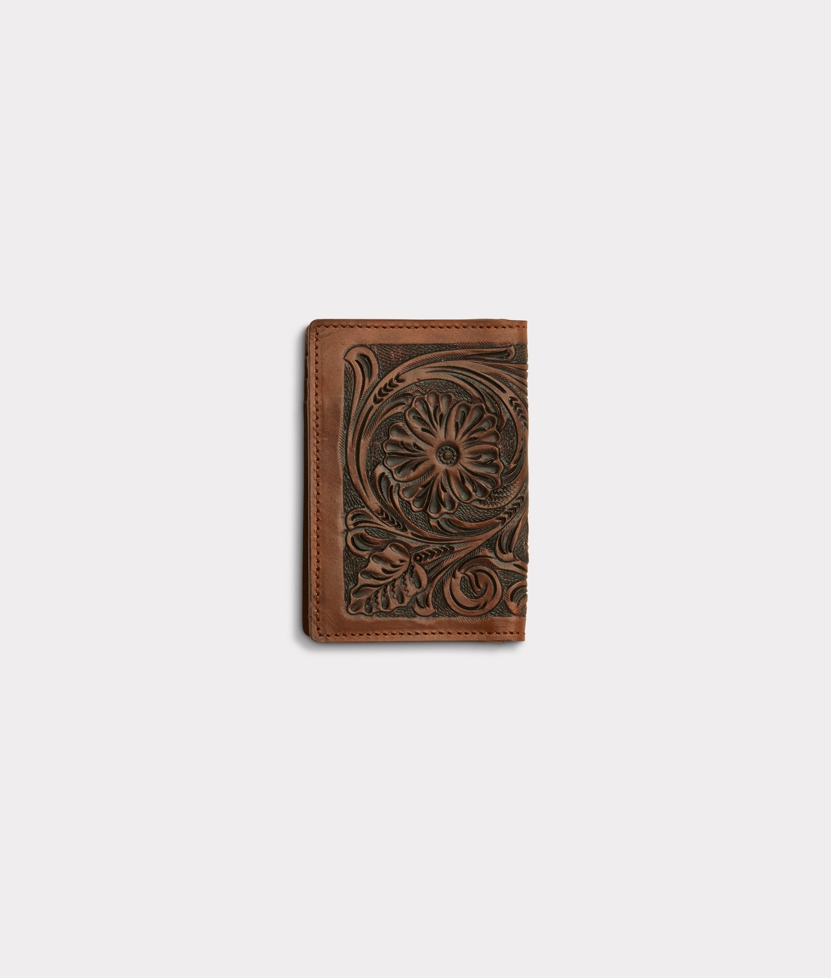 Hand Tooled Bifold :: Brown - Image 2