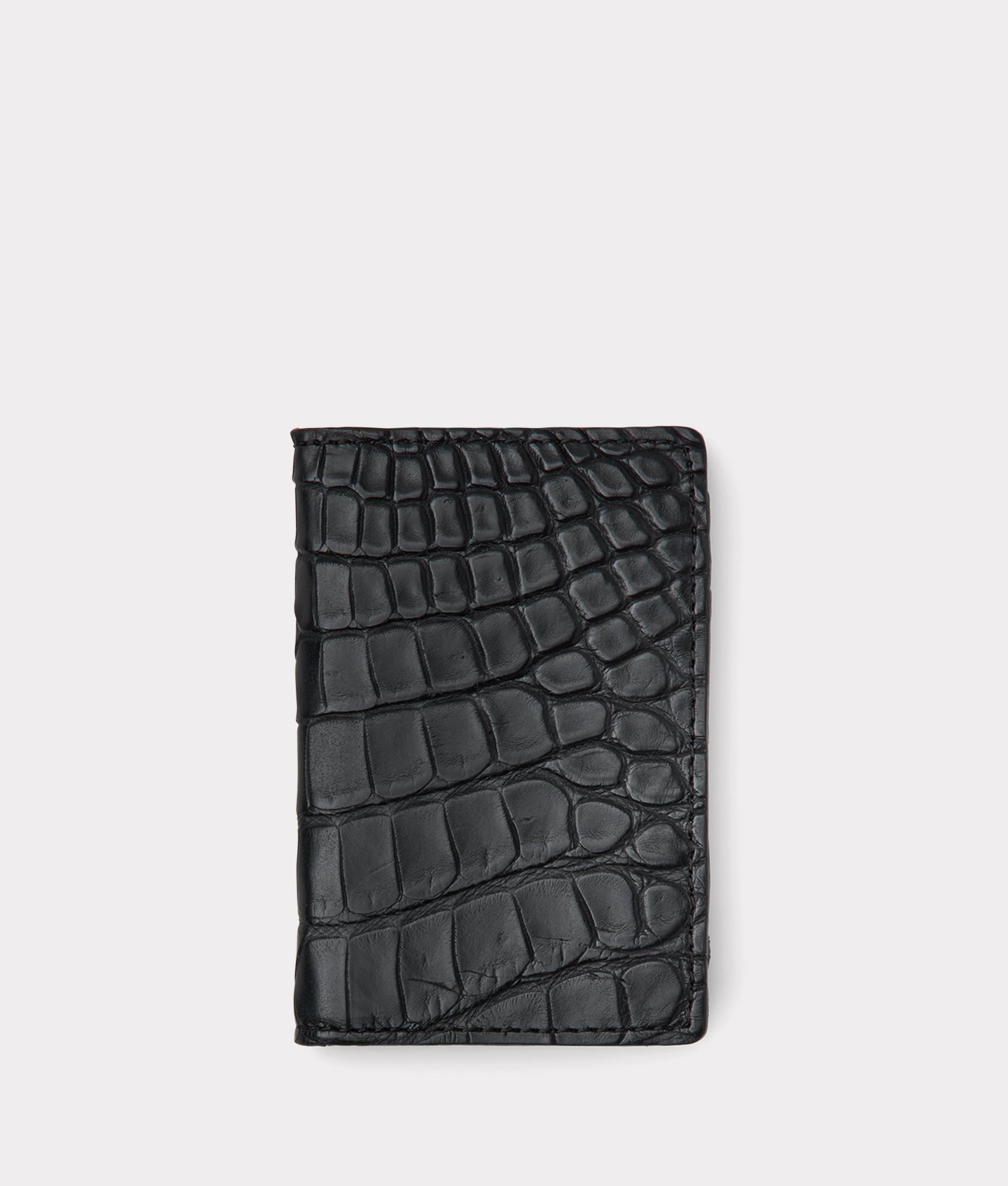 Bifold Wallet - American Alligator :: Black
