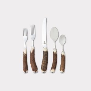 Stag Horn Flatware - 5 Piece Place Setting :: Silver