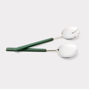 Tucson Saguaro Cacti Salad Spoon & Fork Set :: Silver