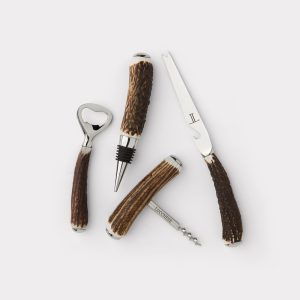 Stag Horn Bar Set/4 :: Silver