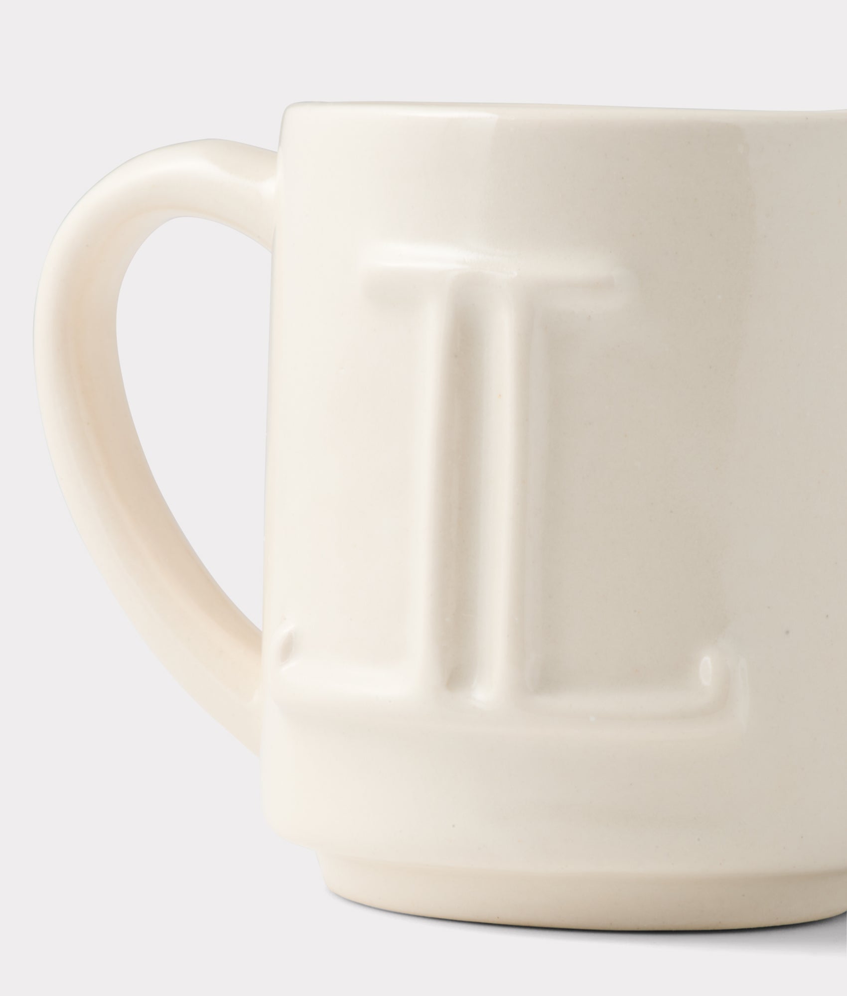 Mirrored L Mug :: Natural - Image 2