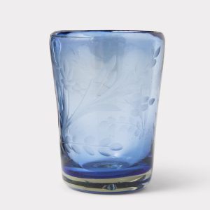 Azalea Drinking Glass :: Blue