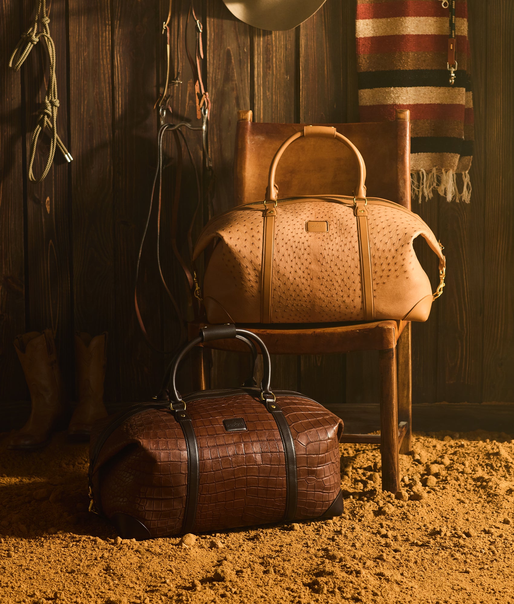 Giant Gator Duffle – Large :: Chocolate - Image 2
