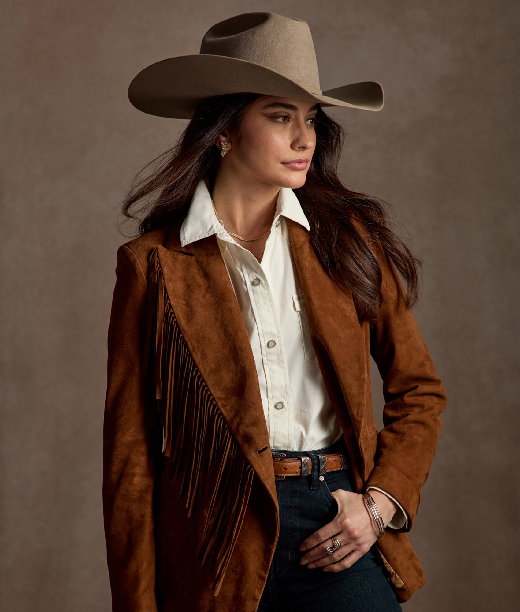 Reese Women's Snap Shirt :: Blanco - Image 5