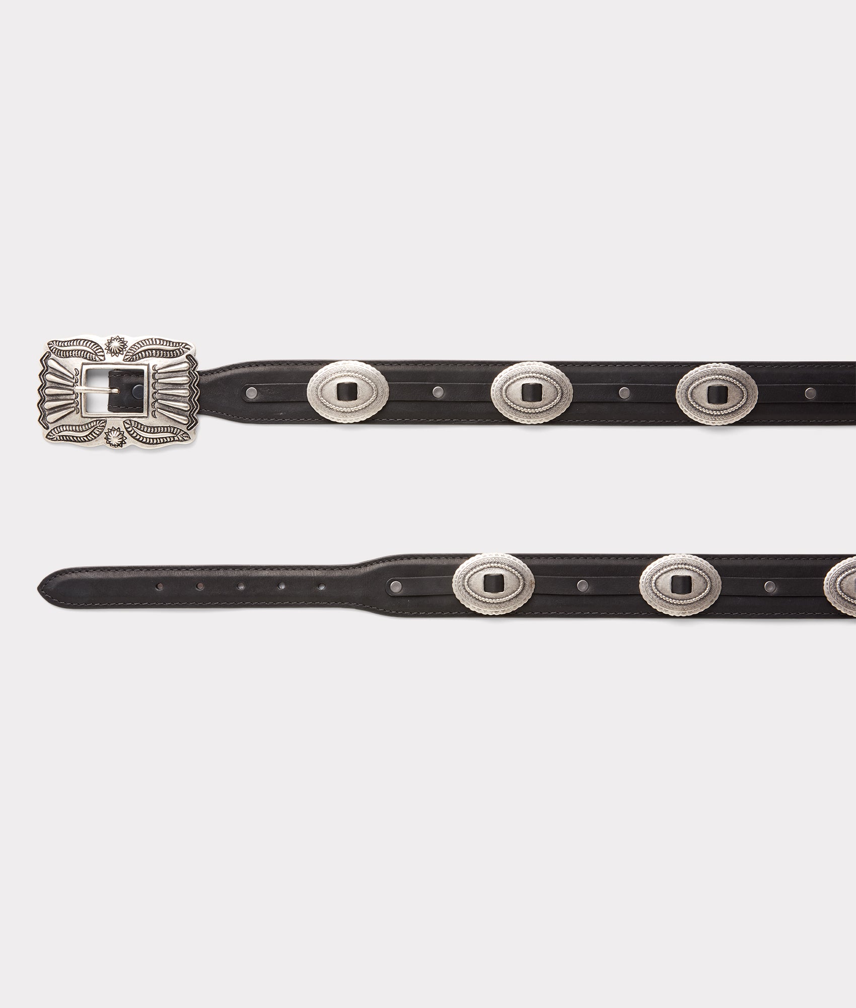 Lucky Concho Belt :: Black - Image 2