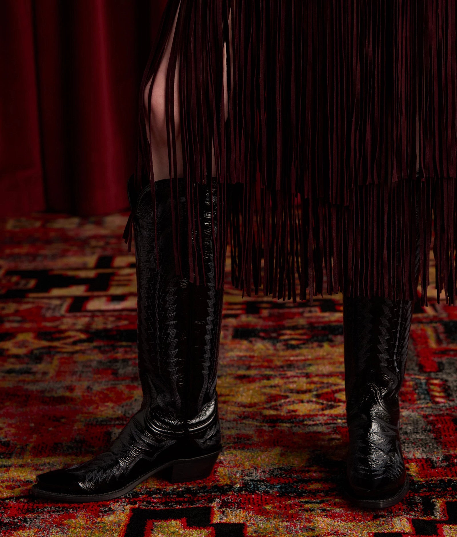 Priscilla :: Crinkle Patent Black - Image 16