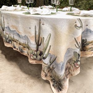 Sonoran Silhouettes Tablecloth - Large :: Green