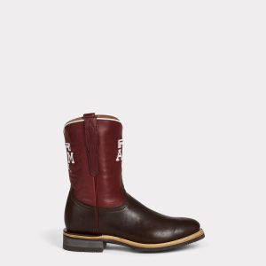 Men's A&M Roper Barn Boot :: Chocolate