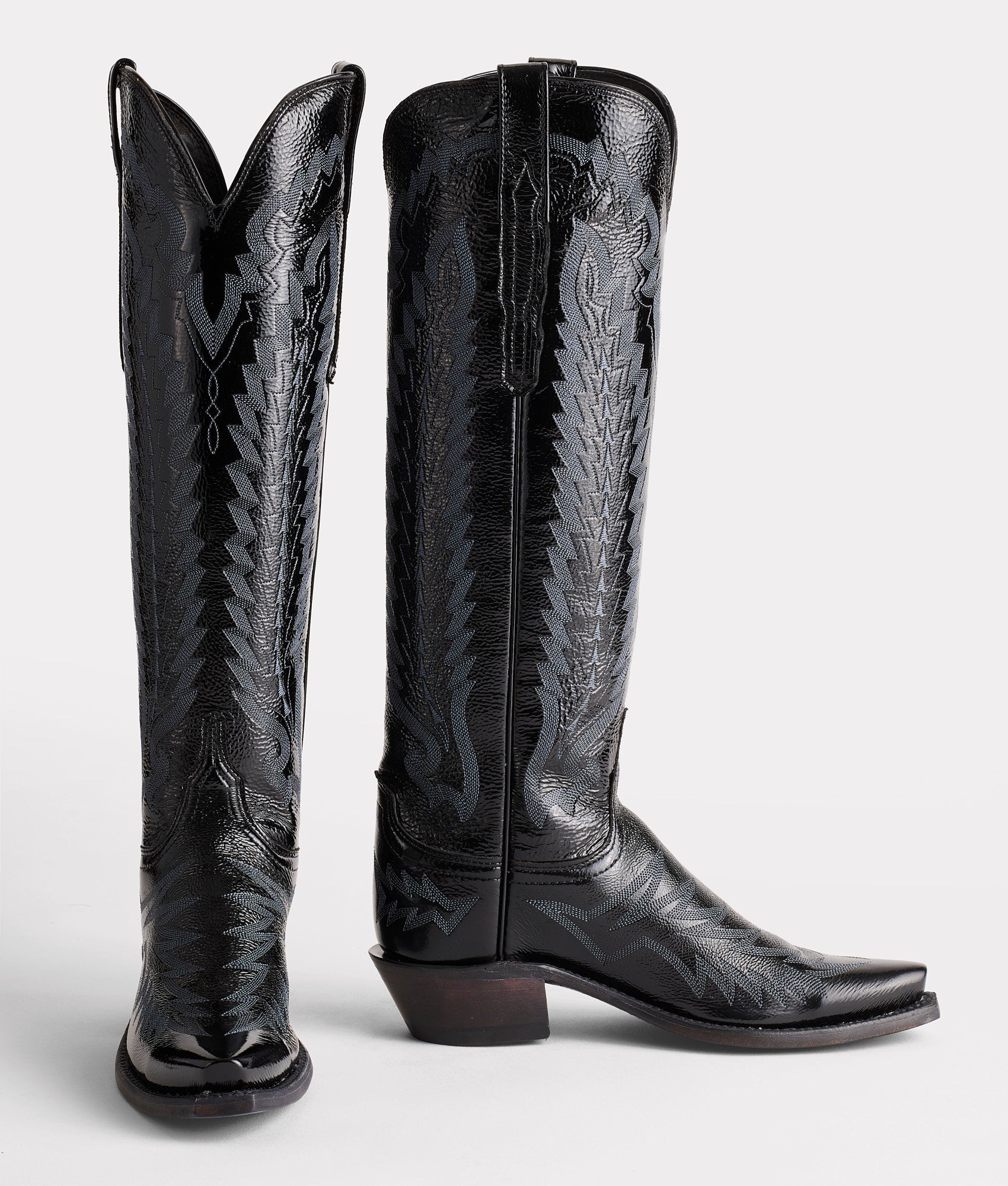 Priscilla :: Crinkle Patent Black - Image 2