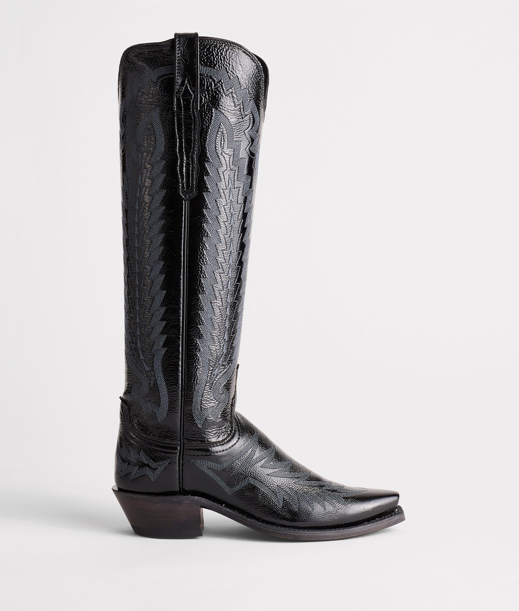 Priscilla :: Crinkle Patent Black