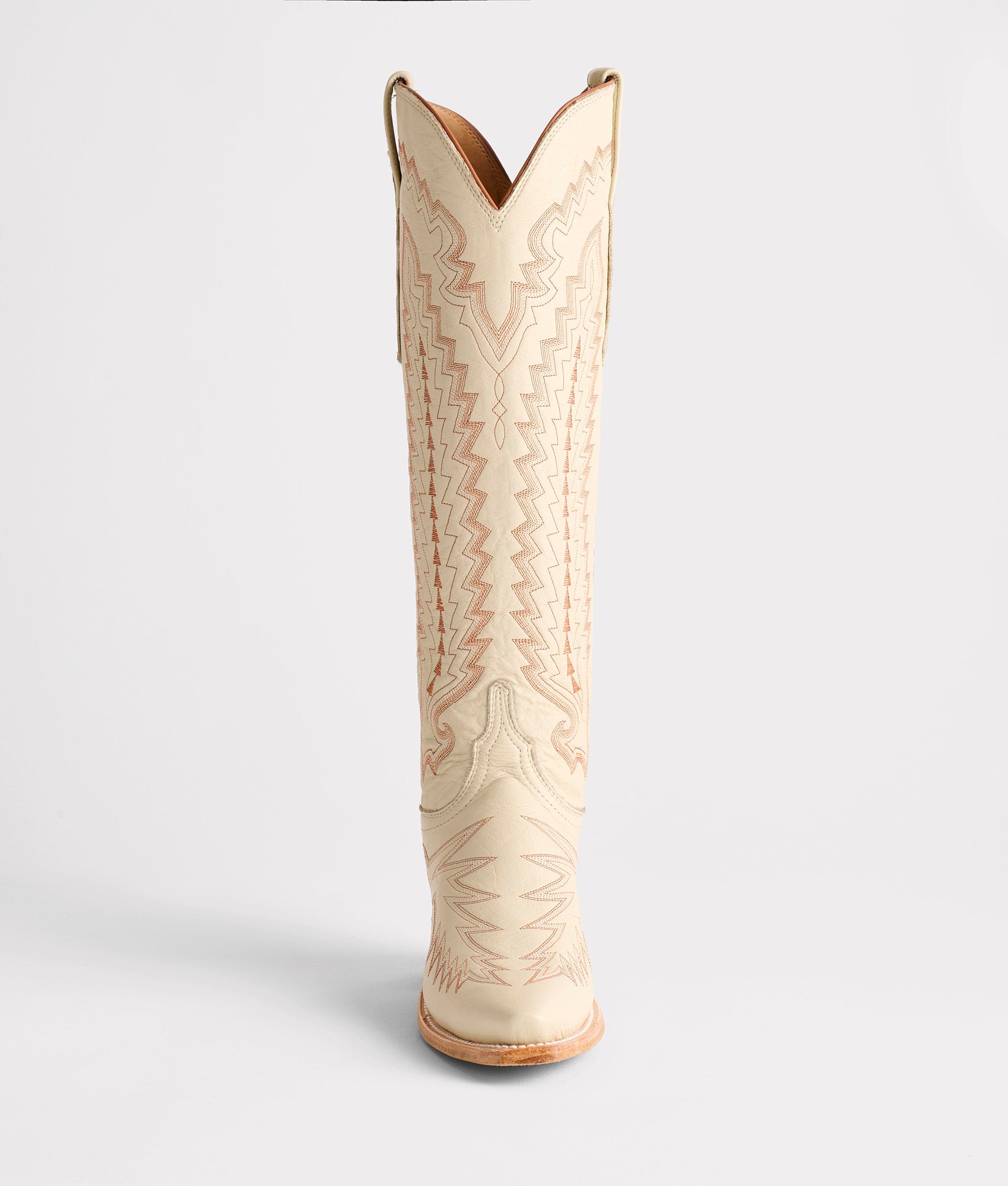 Priscilla :: Glitz Cream W/ Burnt Orange Stitching - Image 4