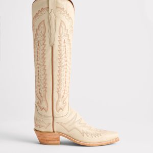 Priscilla :: Glitz Cream W/ Burnt Orange Stitching