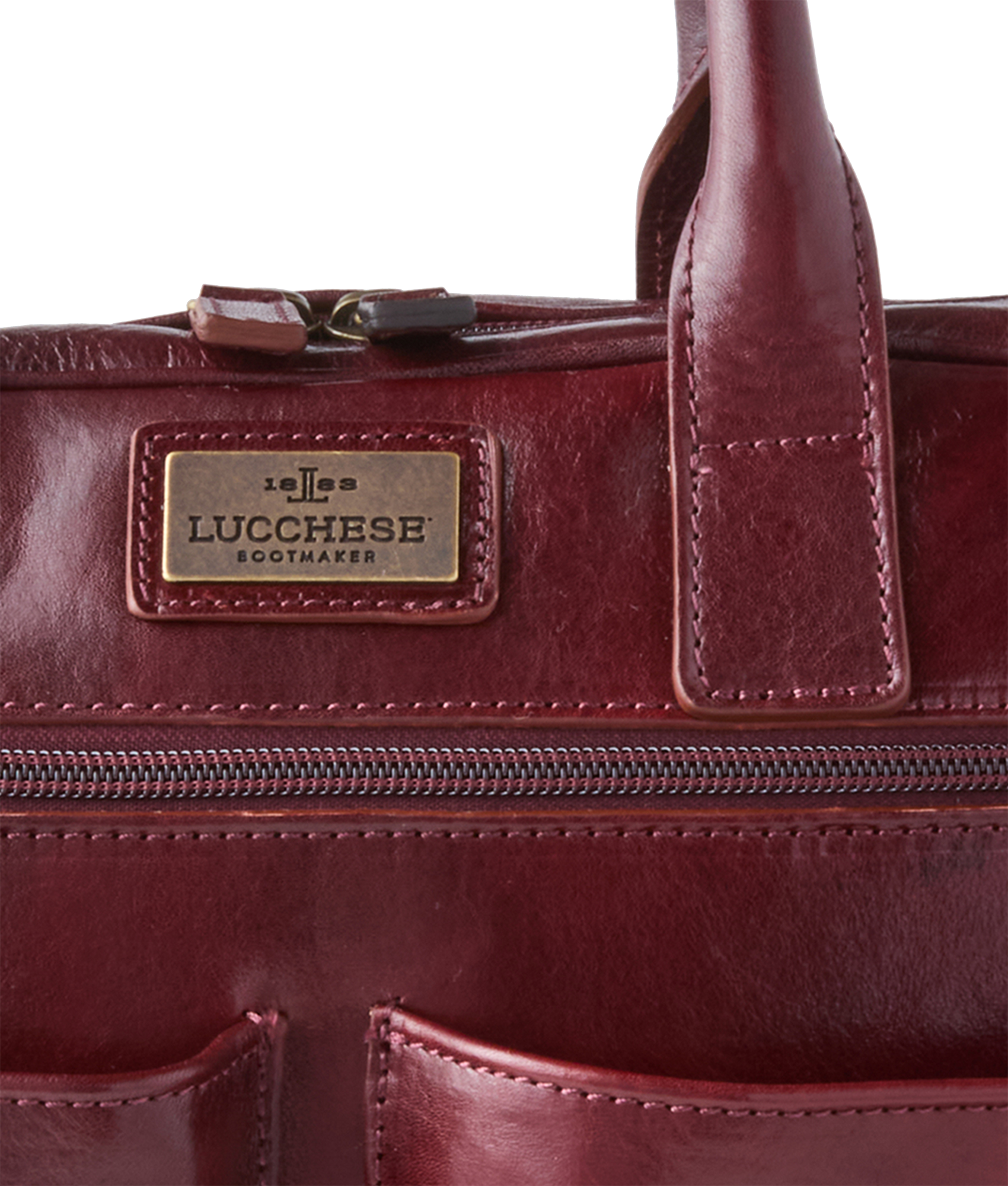 Cosimo Briefcase :: Burgundy - Image 5