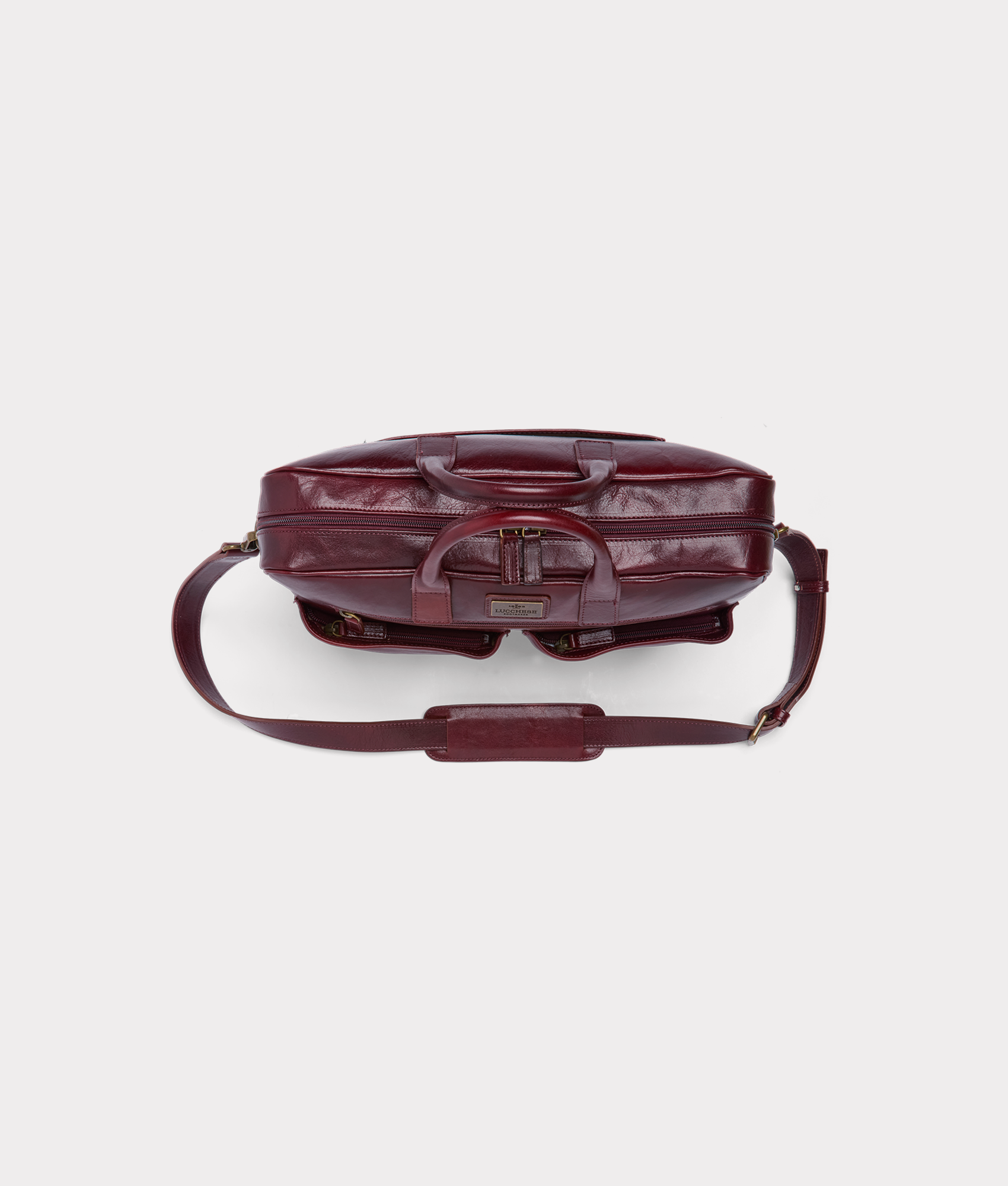 Cosimo Briefcase :: Burgundy - Image 2