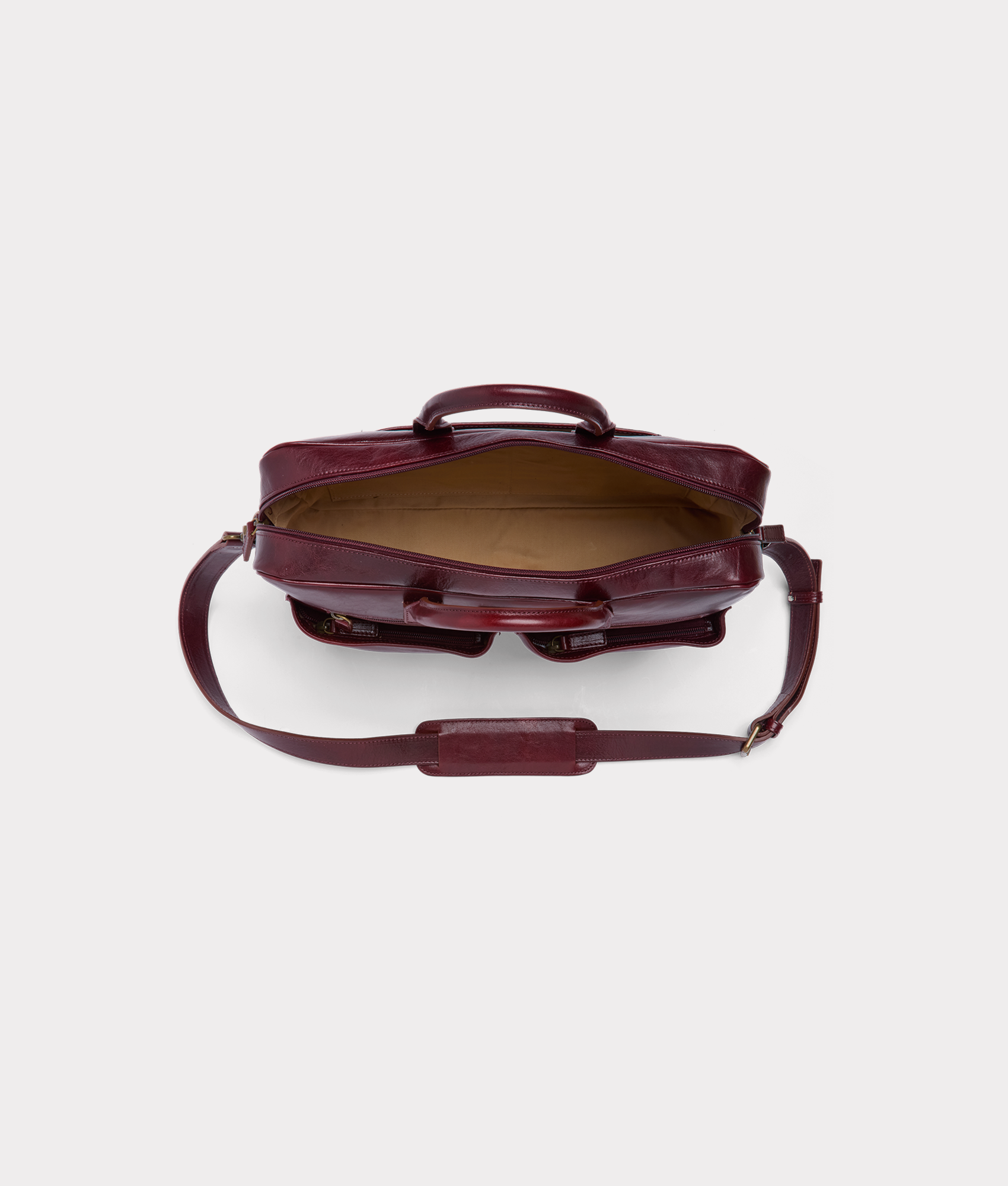 Cosimo Briefcase :: Burgundy - Image 3