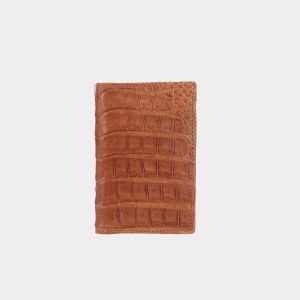 Bifold Wallet – Crocodile :: Cognac