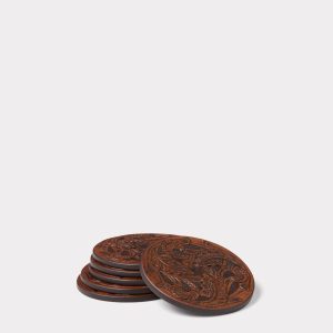 Carver Coaster - Set of Six :: Brown