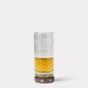 Mirrored L Triple Zackshot Glass :: Iron