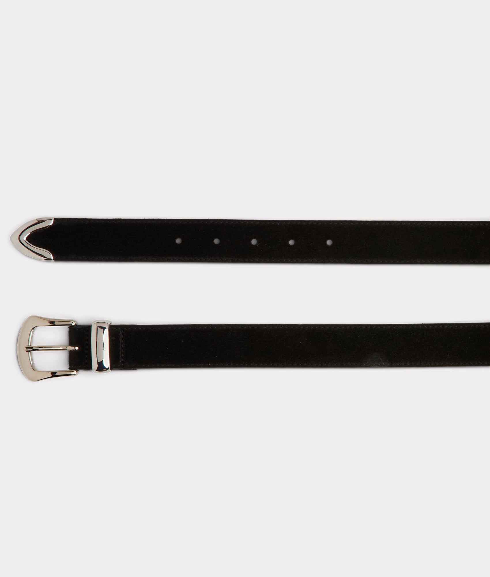 Italian 3 Piece Belt :: Black - Image 2
