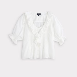 Belle Ruffle Blouse :: White