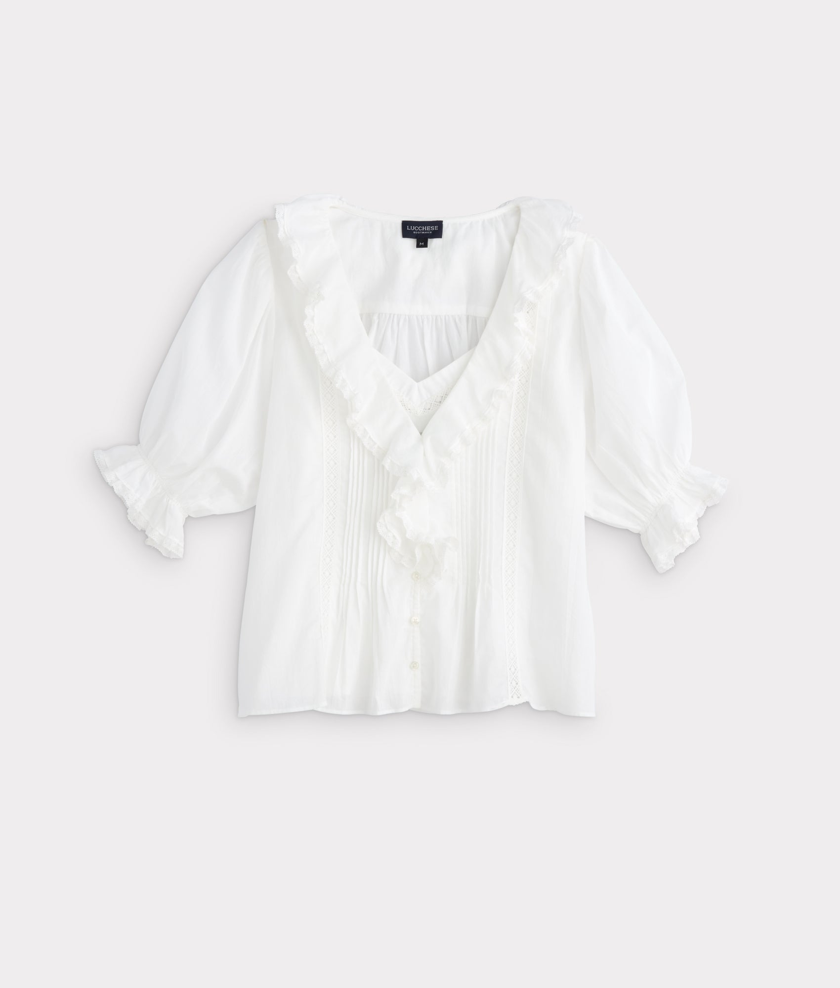Belle Ruffle Blouse :: White