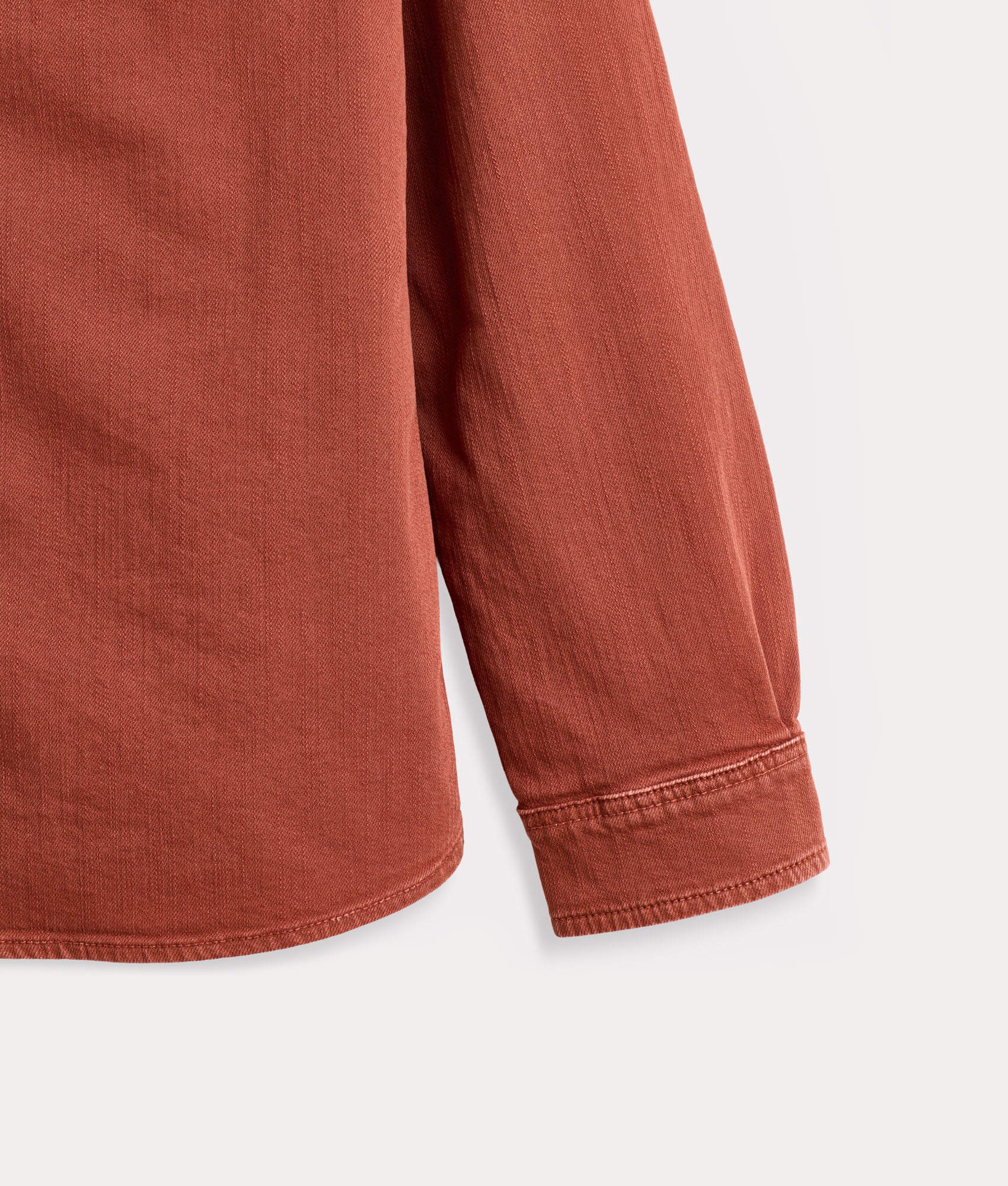 Roper Denim Shirt :: Burnt Orange - Image 6