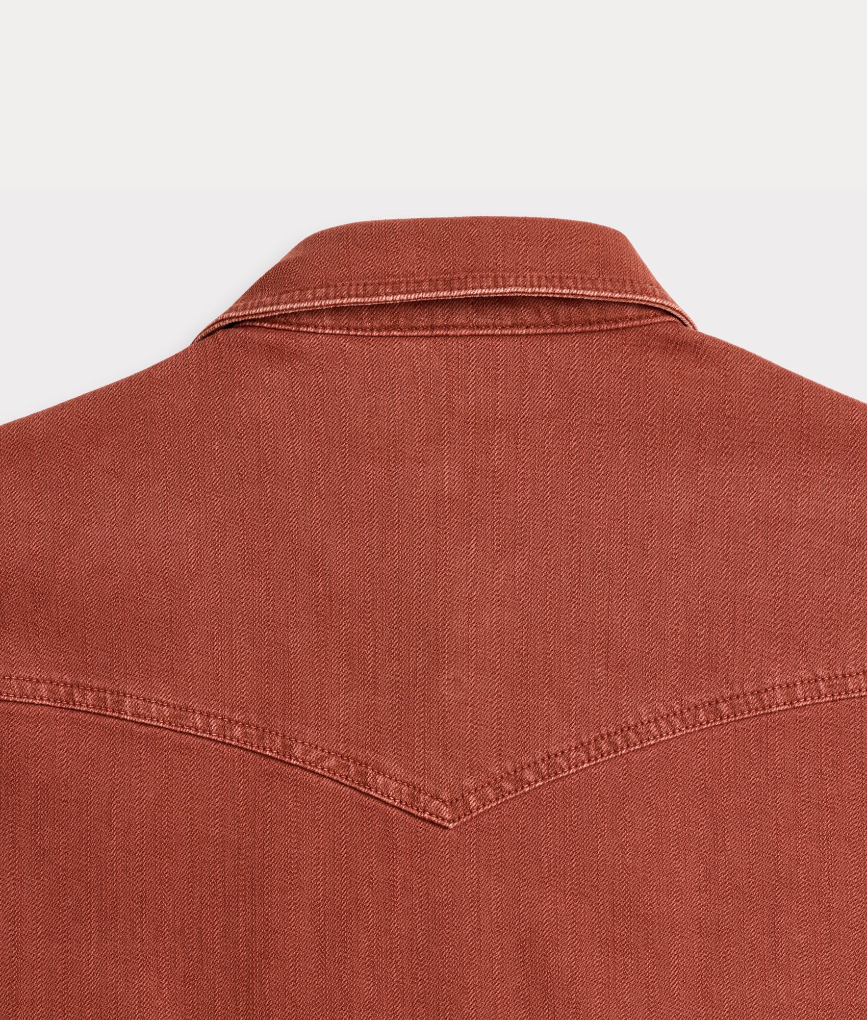 Roper Denim Shirt :: Burnt Orange - Image 7