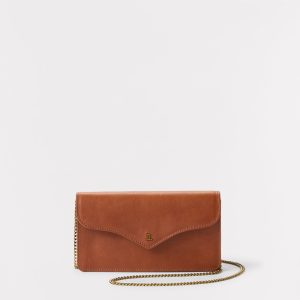 Bridget Long Wallet On A Chain :: Brown