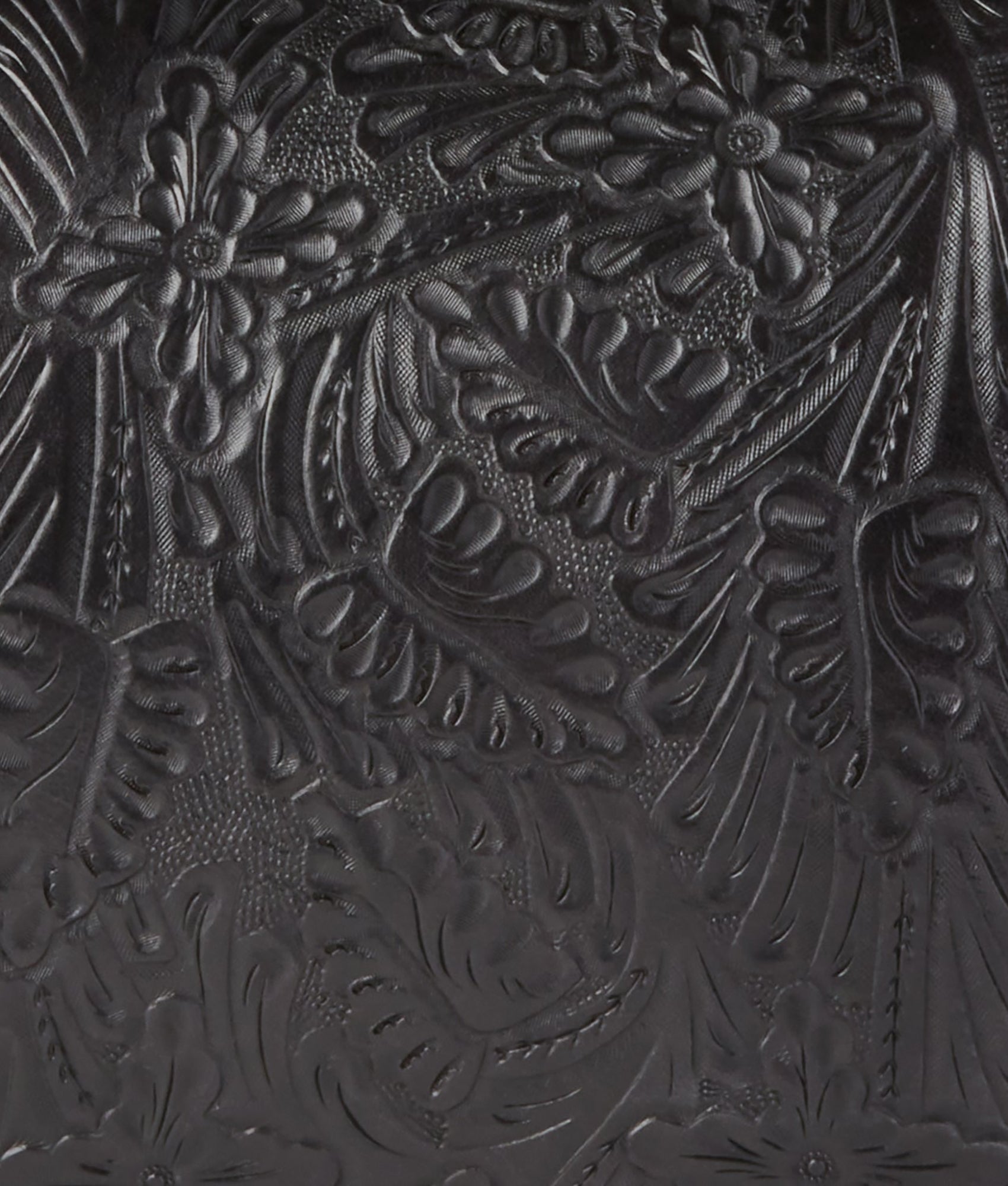 Hand-Tooled Duffle :: Black - Image 8