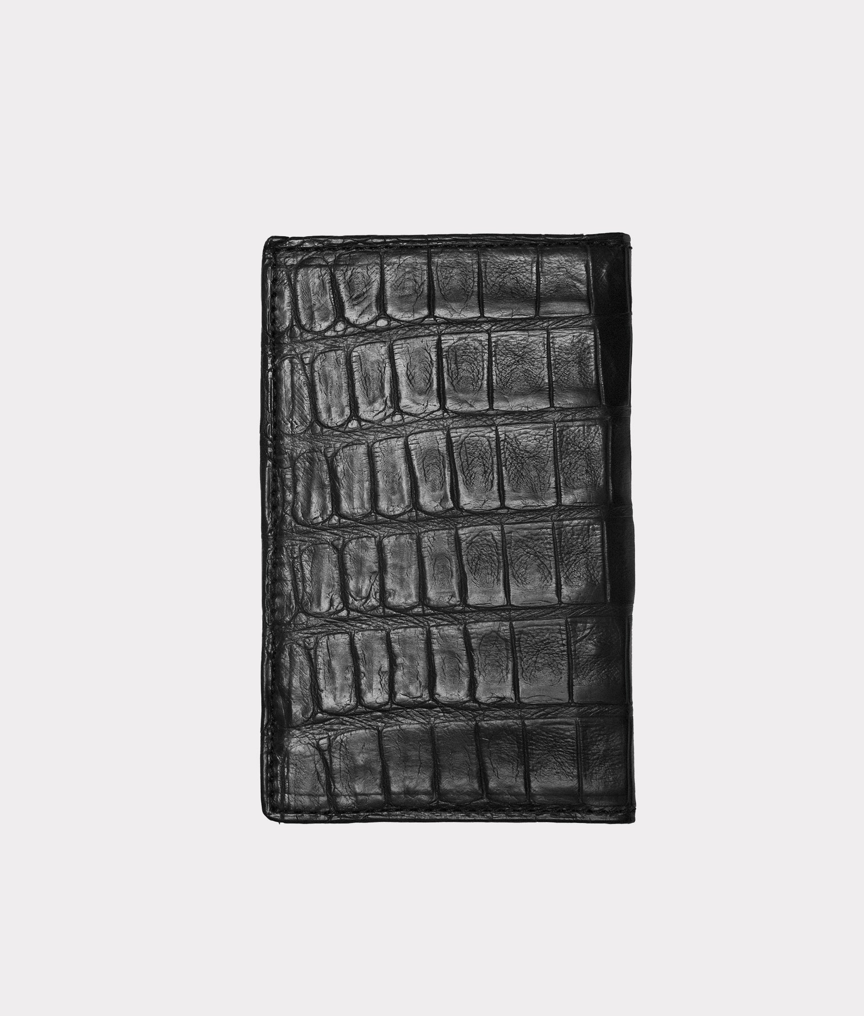 Bifold Wallet – Crocodile :: Black - Image 2