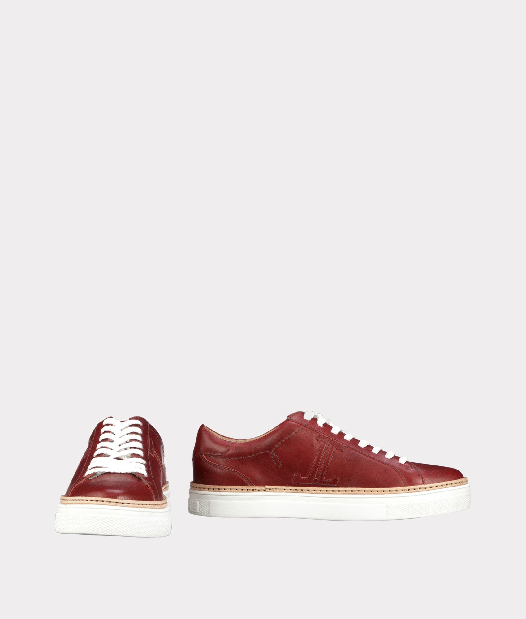 Double L Lace Up Sneaker :: Red - Image 2
