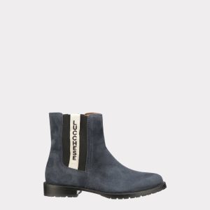 Suede Garden Boot :: Navy