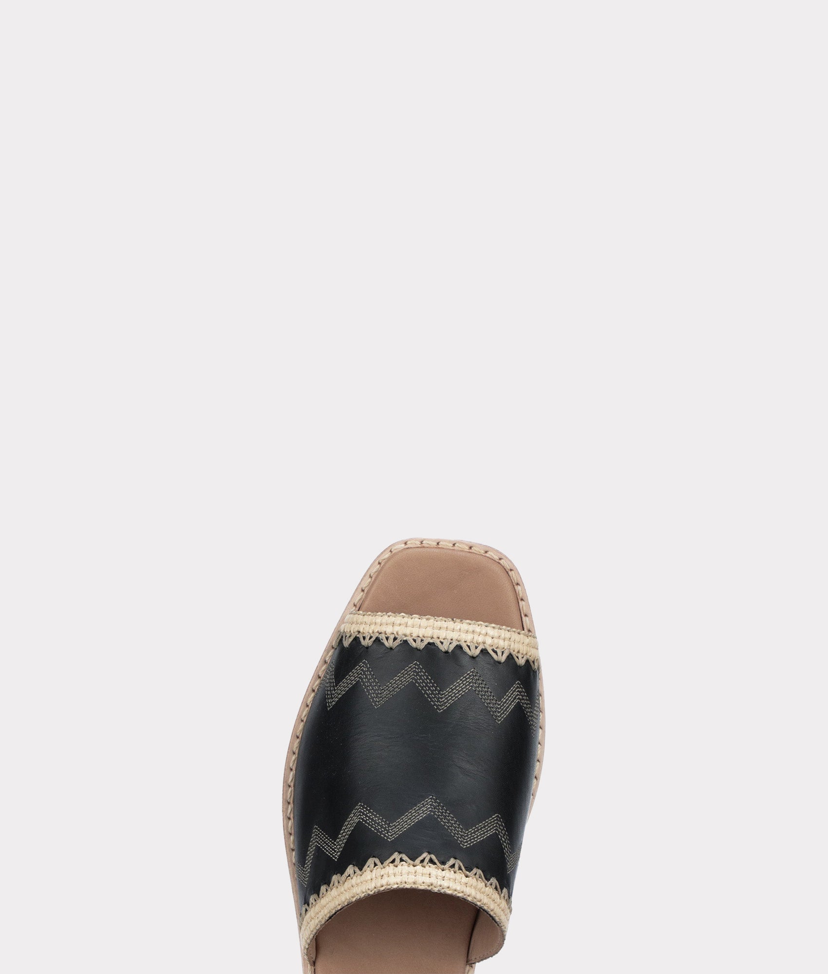 Raffia Sandal :: Black - Image 6