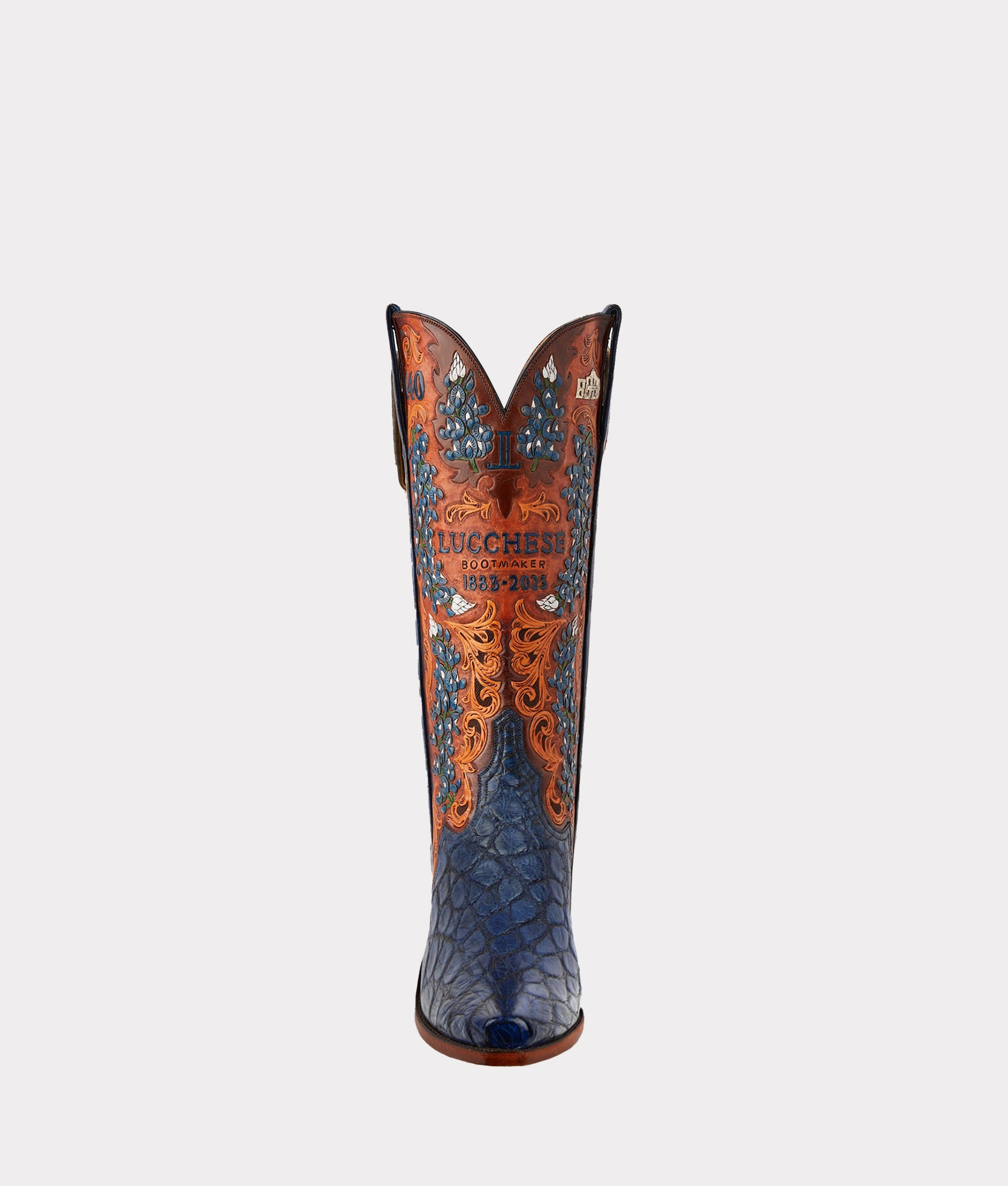 Women's Bluebonnet 140th Anniversary Boot :: Cavalry Blue - Image 2