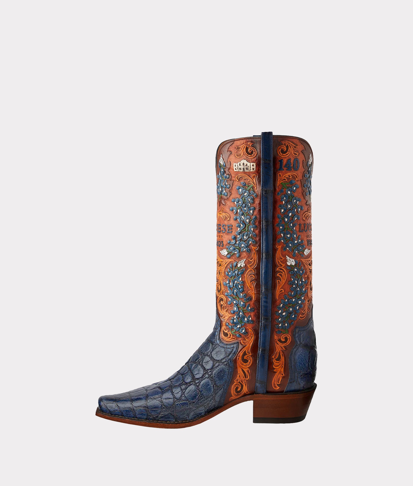 Women's Bluebonnet 140th Anniversary Boot :: Cavalry Blue - Image 4