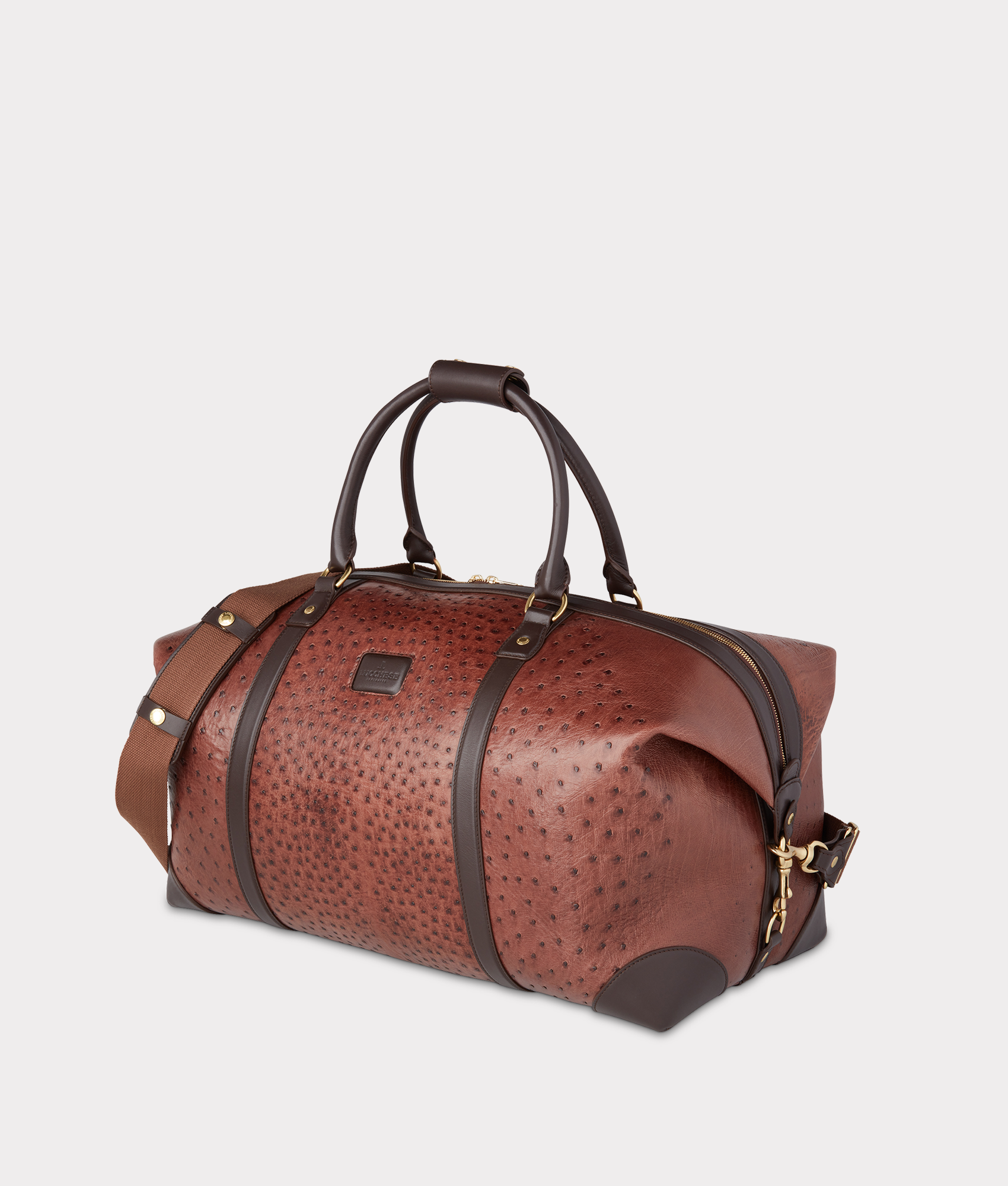 Ostrich Duffle - Large :: Chocolate - Image 4