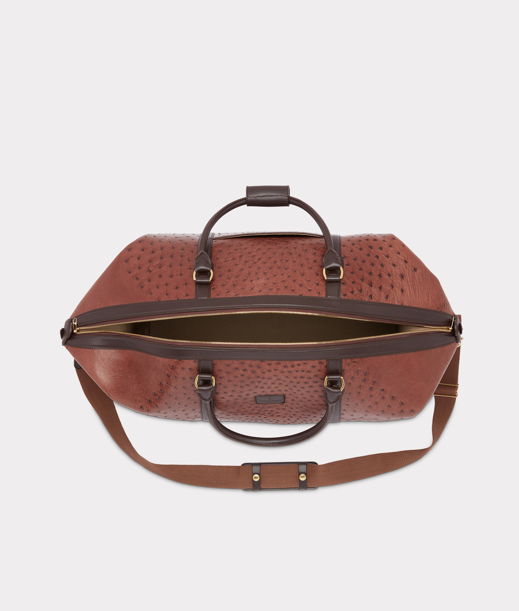 Ostrich Duffle - Large :: Chocolate - Image 5
